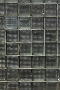 eski yeşil cam blok duvar arka plan soyut seamles dikey doku yapısı arka plan