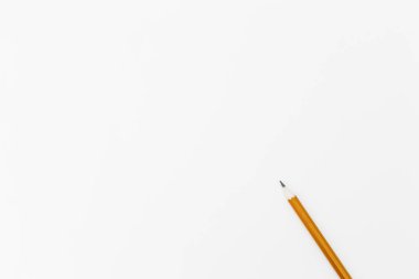 Kalem beyaz arkaplanda izole edilmiş. Görünümün üstünde.