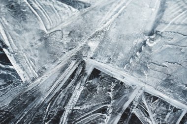 Bir doku veya arkaplan olarak buzun ayrıntılı arkaplan dokusu