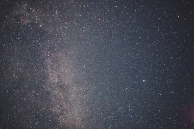 Samanyolu, uzun pozlama fotoğraf, tahıl ile