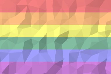 Dijital olarak oluşturulan soyut lgbt gökkuşağı renkli arka plan