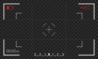 Kamera çerçeve vizör vektör ekran