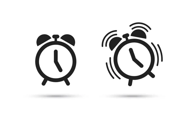 Alarm clock vector flat icon — Stock Vector