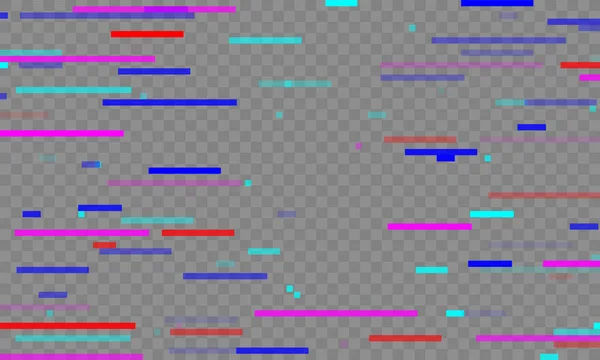 Latar belakang abstrak vektor warna neon glitch - Stok Vektor