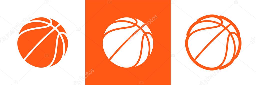 Basketball logo vector icon streetball