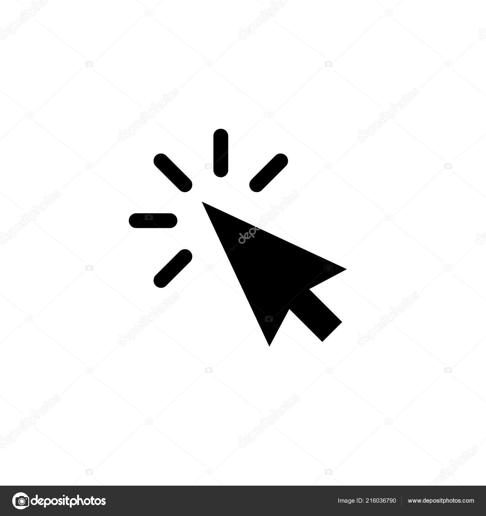 화살표 포인터 또는 클릭 버튼 벡터 아이콘 스톡 벡터 - ©avector 216036790, image size:1600x1700