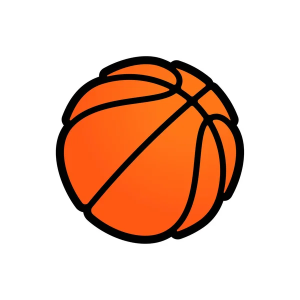 Logo de basket-ball icône vectorielle streetball — Image vectorielle