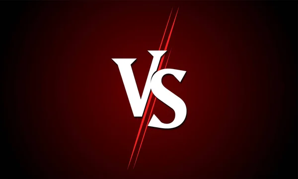 VS versus vector icono deporte partido desafío batalla — Vector de stock