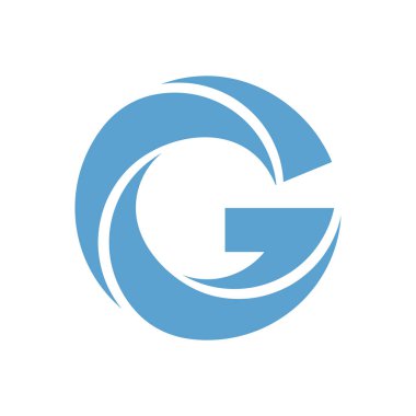 G harfi vektör mavi kutsal kişilerin resmi