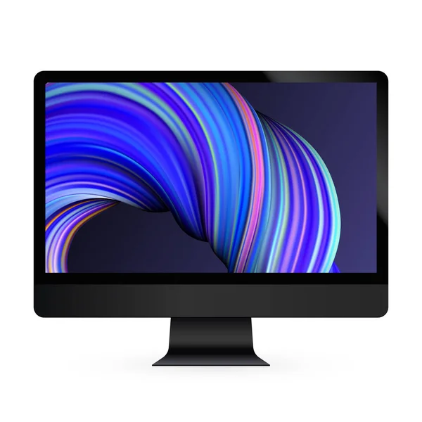 Computer display color screen vector model — Stock Vector