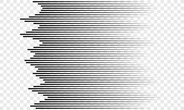 Horizontale Geschwindigkeitslinien Muster Vektor Hintergrund — Stockvektor