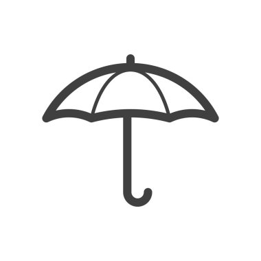 Şemsiye vektör koruması ya da hava satırı simgesi