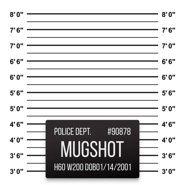 Photo: mugshots template Police mugshot template Stock Vector Photo: mugshots template Police mugshot template Stock Vector