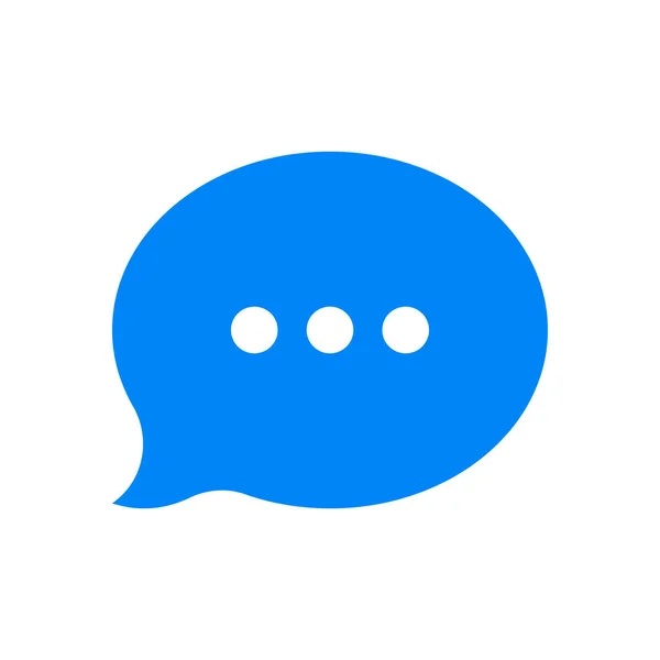 Chat burbuja vector mensaje icono — Vector de stock