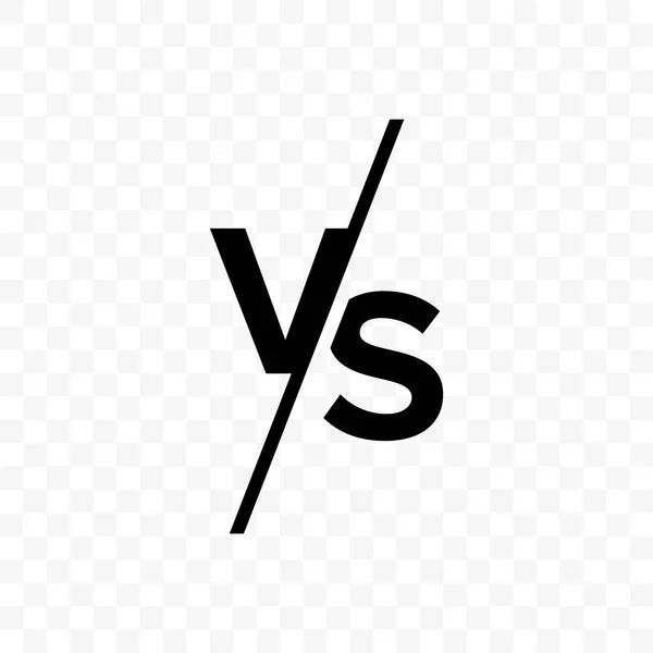 VS versus letters vector icon — Stock Vector