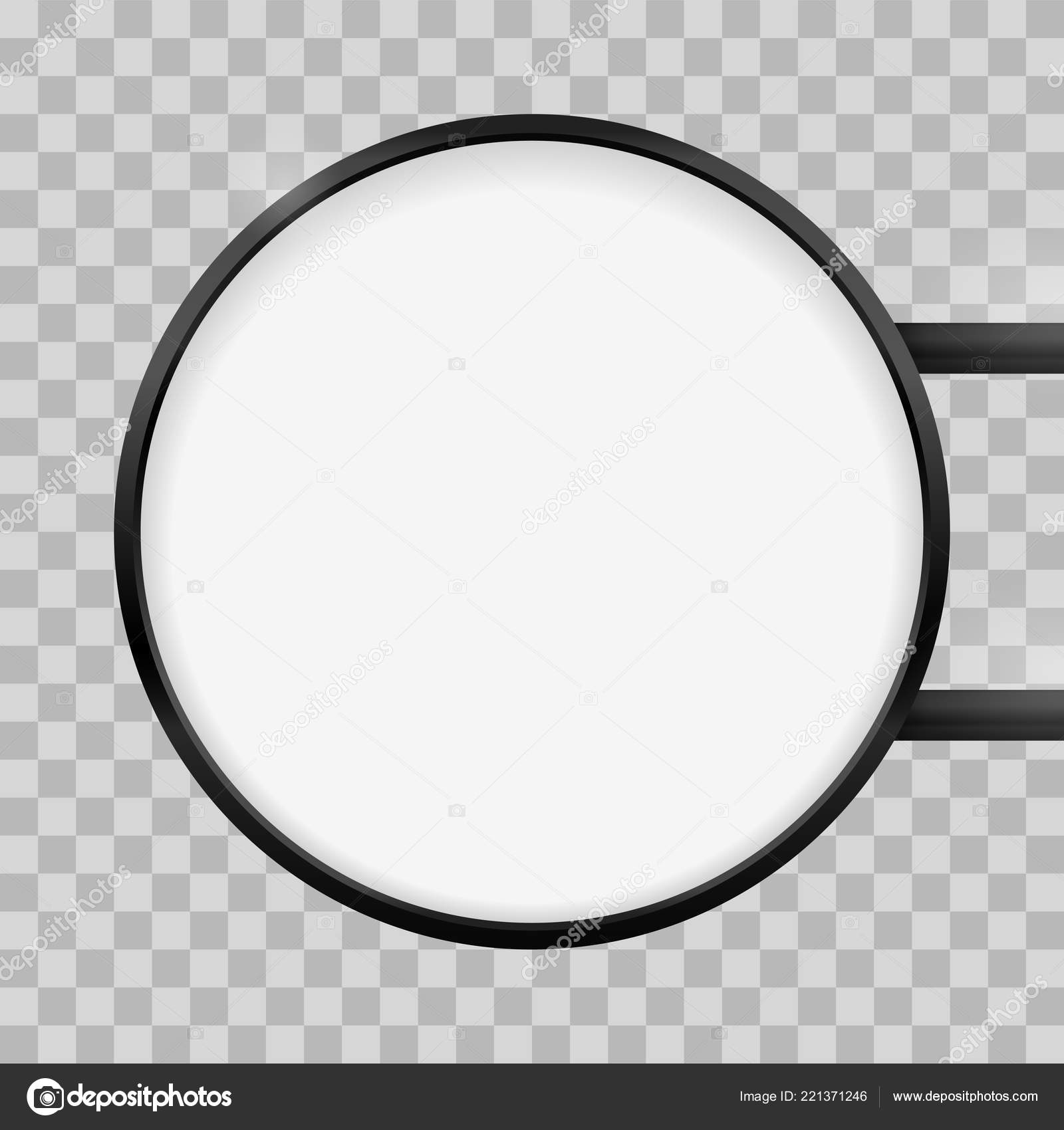 Download Round Signage Light Box Signboard Vector Circle Lightbox Sign Box Mockup Vector Image By C Avector Vector Stock 221371246