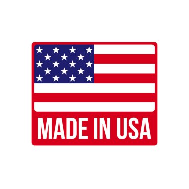 ABD simge vektör Amerikan bayrağı üzerinde yapılan
