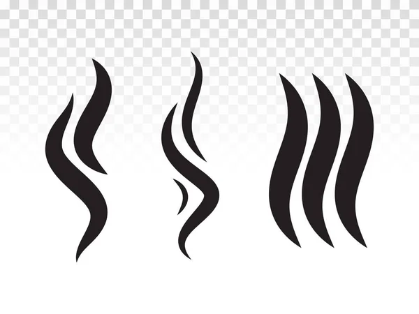 烧烤烟雾火焰或气味烟雾蒸汽图标 — 图库矢量图片