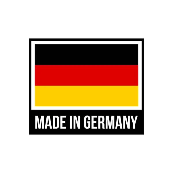 Made in Germany frame icon with German flag — Stock Vector