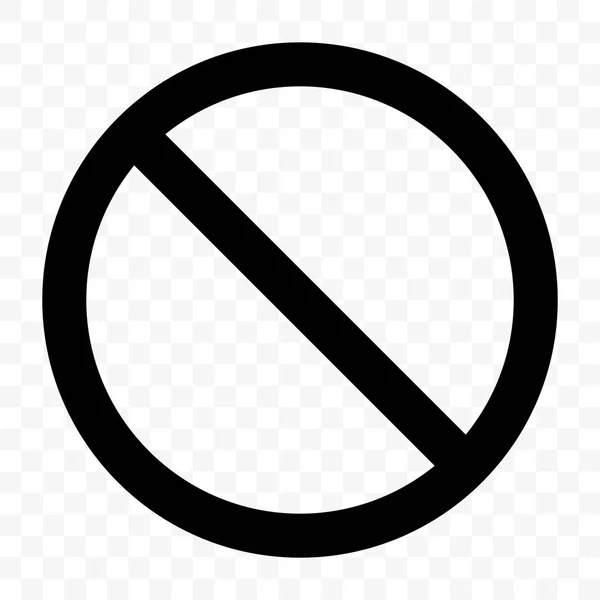 Stop signe vecteur aucune entrée passe avertissement icône noire — Image vectorielle