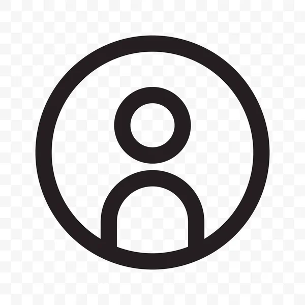 Usuario miembro red social avatar perfil vector icono — Vector de stock