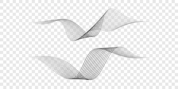 半色调波模式向量抽象背景 — 图库矢量图片