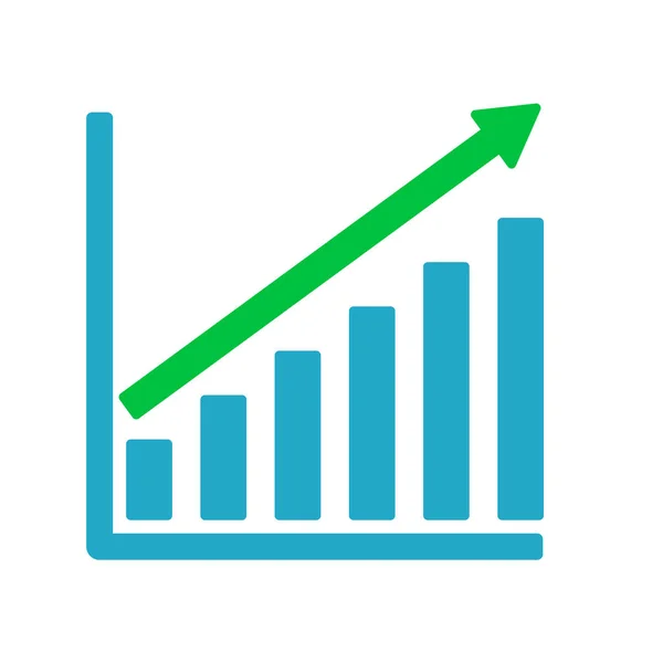 Growth graph business chart vector bar diagram