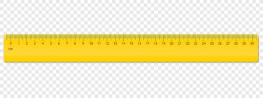 Ruler centimeter cm scale vector plastic clipart