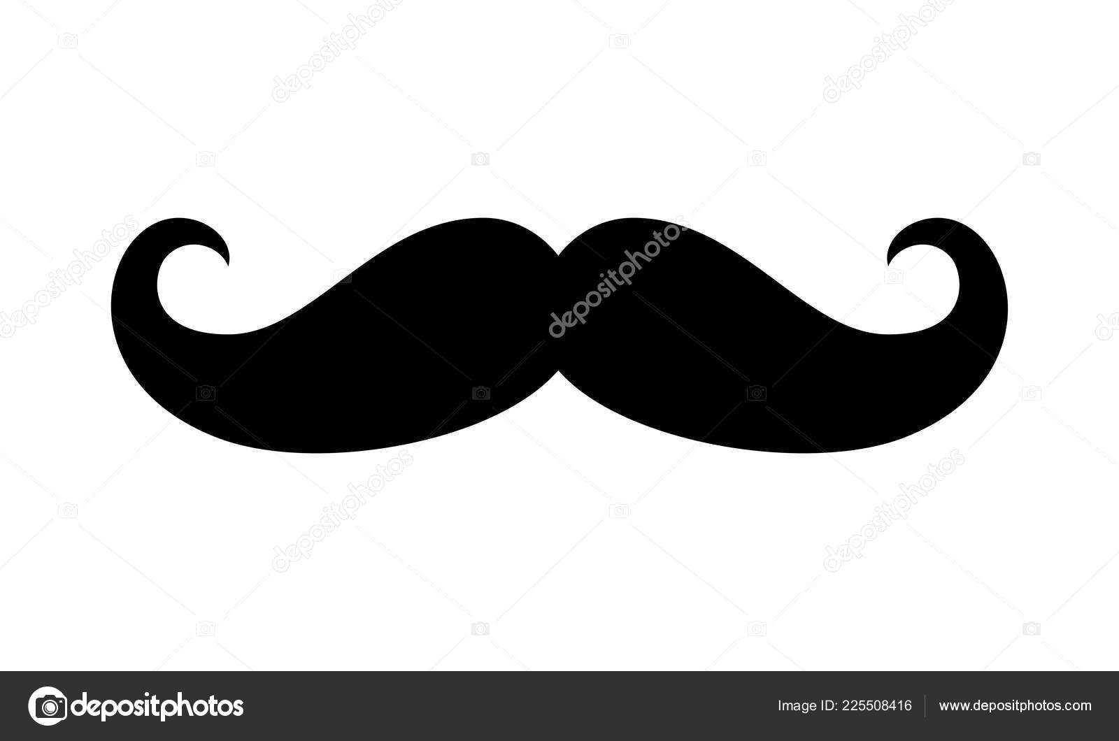 Mustache icon. Vector moustache vintage shape symbol Stock Vector by  ©avector 225508416