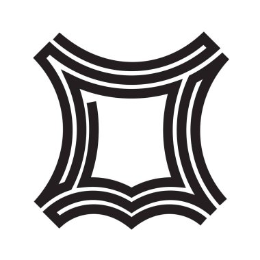 Deri logo simge. Vektör geri dönüşümlü deri sembolü