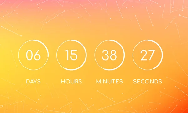 Cuenta atrás tablero del reloj para la página que viene pronto — Archivo Imágenes Vectoriales