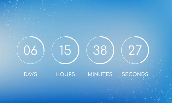 Cuenta atrás tablero del reloj para la página que viene pronto — Archivo Imágenes Vectoriales