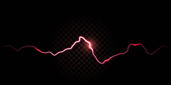 Thunder Spark, elektrische rode Flash vector achtergrond. Elektriciteit Thunderbolt Spark abstract effect achtergrond — Stockvector