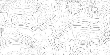 Topografik harita ve peyzaj arazi doku ızgarası. Soyut beyaz topografya vektör arka planı
