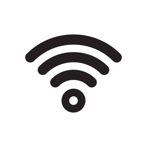 Wi-Fi wlan signal icon. Vector wi fi access, free wireless internet sign — Stock Vector