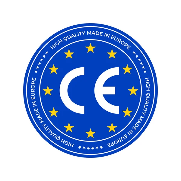 Etiqueta de marcado CE o marca europea de certificación de conformidad ...