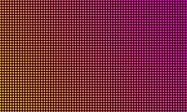 Led Tv ekran monitörü, dijital diyot ışık doku arka plan. Vektör video duvar led tv ekran, mor degrade renk örgü deseni