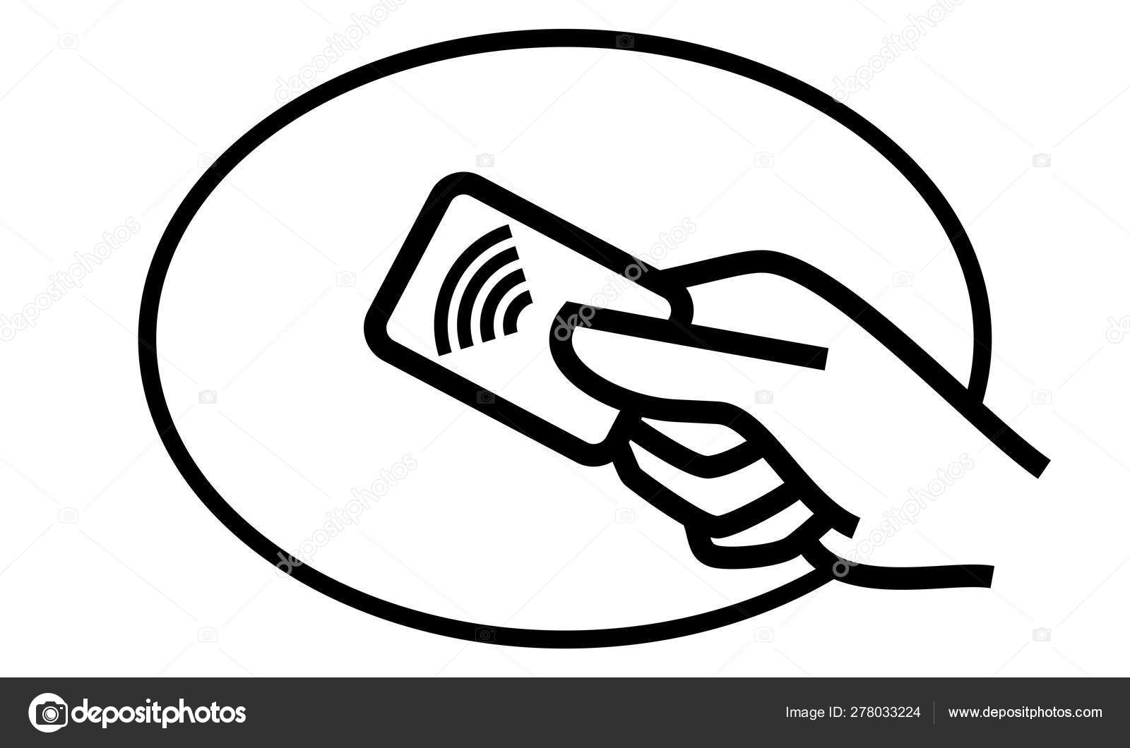 Contactless Payment Credit Card, ATM Insert Card Vector NFC Contactless Pay  Wave And Pay Pass POS Terminal Icon Stock Vector By ©avector 284375836