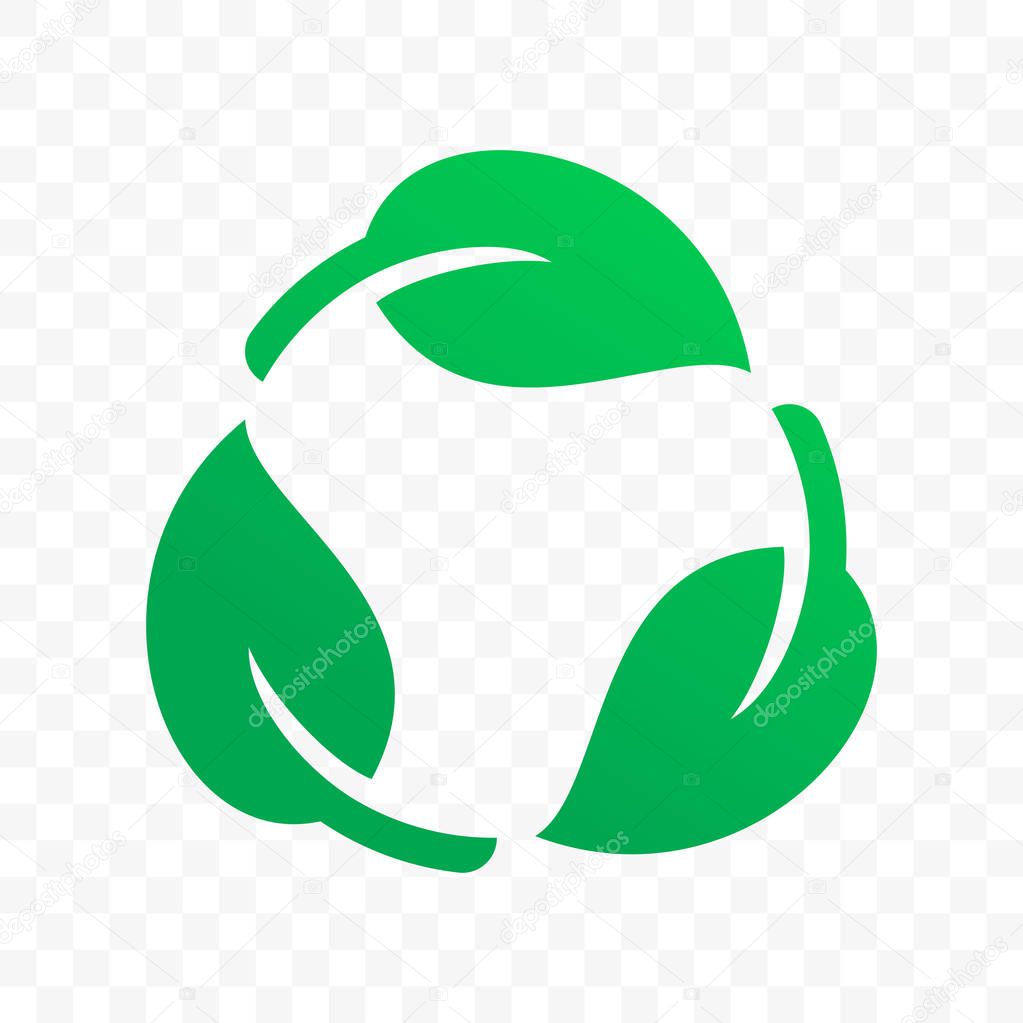 Biodegradable recyclable plastic free label vector icon. Eco safe bio recyclable and degradable package stamp logo