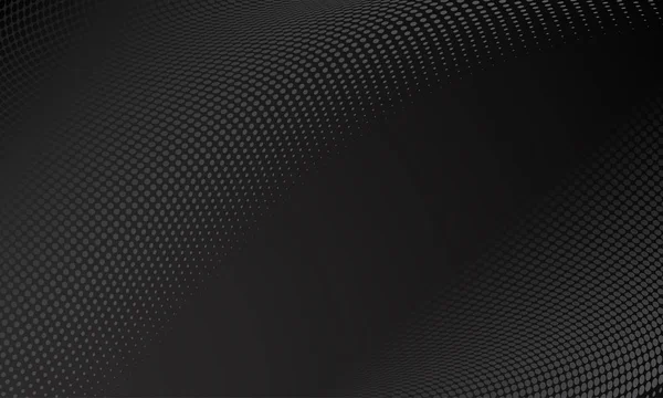 Moderno fundo padrão de meio-tom preto. Vector tendência design gráfico digital, fundo efeito textura movimento —  Vetores de Stock
