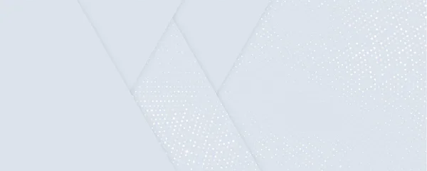 Arrière Plan Points Paillettes Blanches Dorées Demi Teinte Brillance Triangle — Image vectorielle