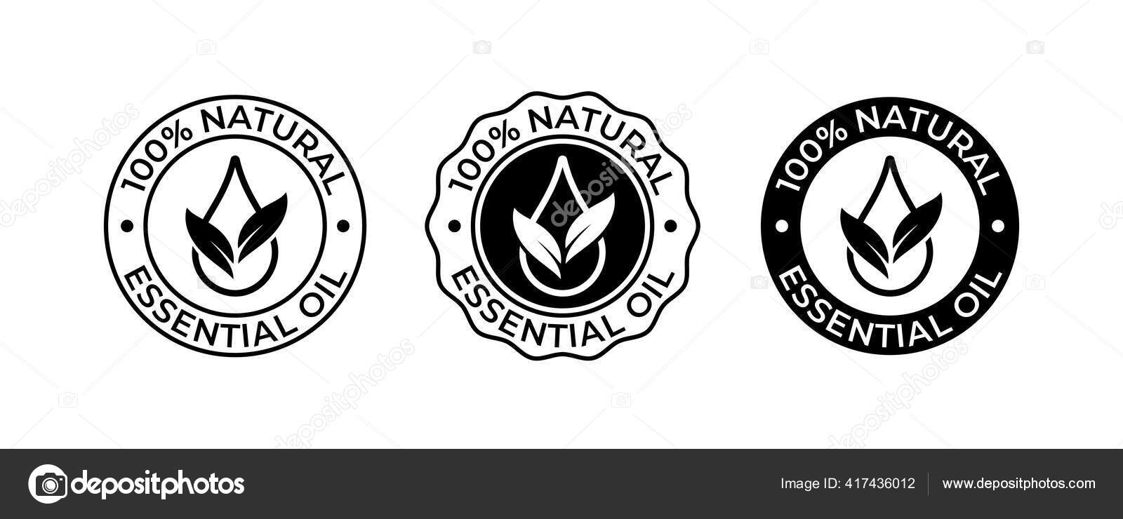 Oil Drop Essential Natural Leaf Vector Icon Beauty Skincare