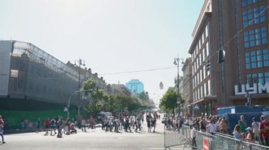 Kiev, Ukrayna, 26 Mayıs: Uefa Şampiyonlar Ligi Final Kupası 2018. FC Real Madrid ve Fc Liverpool. Hayranları fan bölgedeki