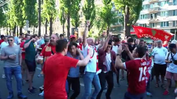 Kijów Ukraina Maja Uefa Champions League Final Pucharu 2018 Real — Wideo stockowe