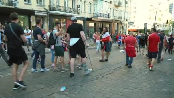 Kyjev Ukrajina Může Ligy Mistrů Uefa Konečné Fotbale 2018 Real — Stock video