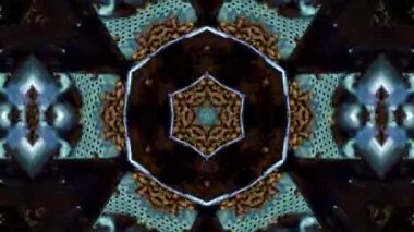 Kahve çekirdekleri kaleydoskop. Disko, festival, tasarım için çikolata arka plan. Coffee shop tasarım. Tahıl dönüyor. Kahve soyutlama. Tahıl öğütme. Kahverengi metal ile süsleme