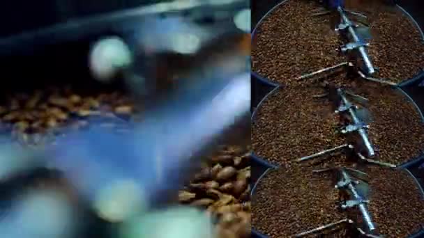 Collage Various Video Clips Covering Topic Coffee Split Screen Montage — Stock Video