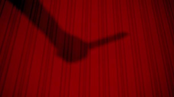 Le tueur tient un couteau dans ses mains. Un meurtre. Ombre du criminel sur le mur. Halloween. La pièce est inondée de lumière rouge. Scène d'un film d'horreur. Thriller. Tueur. .