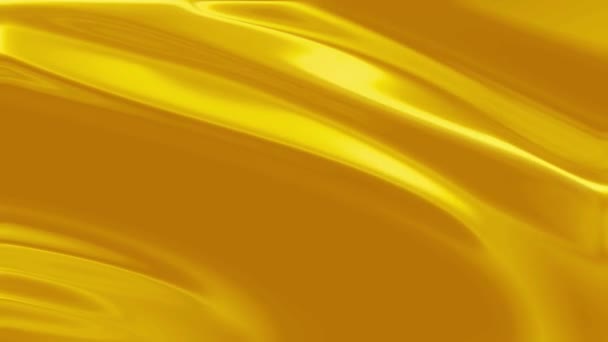 Oro Líquido Metal Líquido Ilusiones Visuales Ondas Movimiento Líquido Móvil — Vídeo de stock