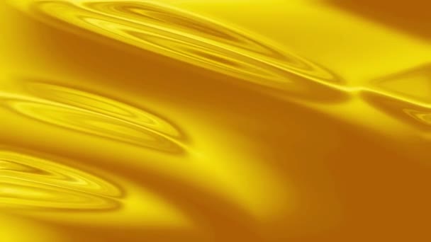 リキッドゴールド液体金属錯視 動く波 抽象的な移動流体 催眠のためのサイケデリック抽象化 コンサート ナイトクラブ コンサートのデザインのためのコンピュータグラフィックス — ストック動画